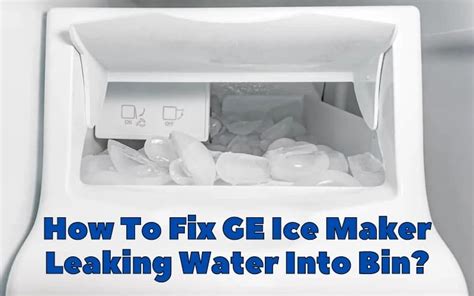 countertop ice maker leaking from bottom|Ice Maker Leaking Water (Causes & Fixes)